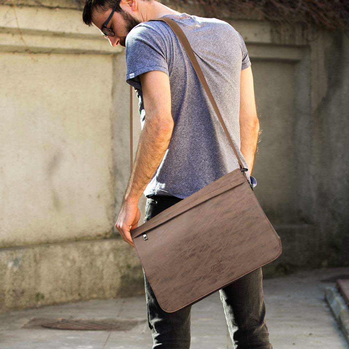 Canvas Laptop Messenger Bag