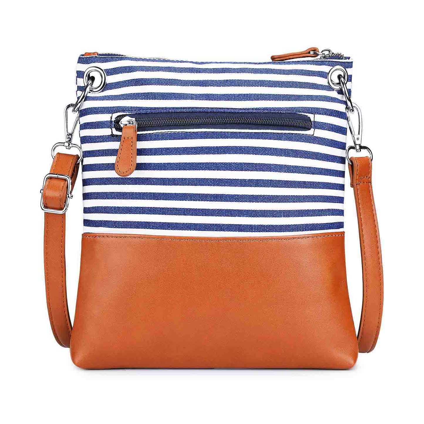 Canvas PU Leather Crossbody Bag