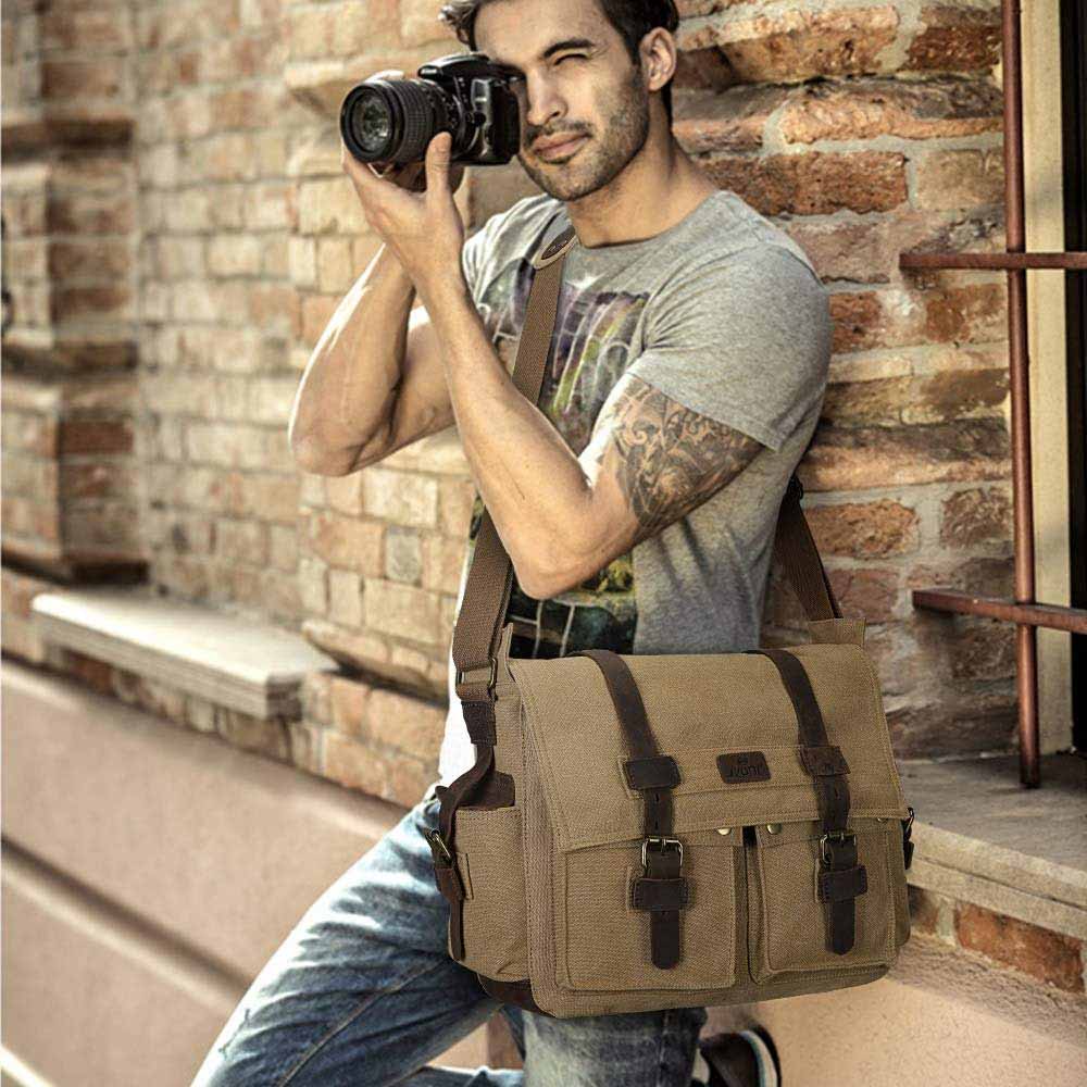 Canvas Camera Messenger Bag