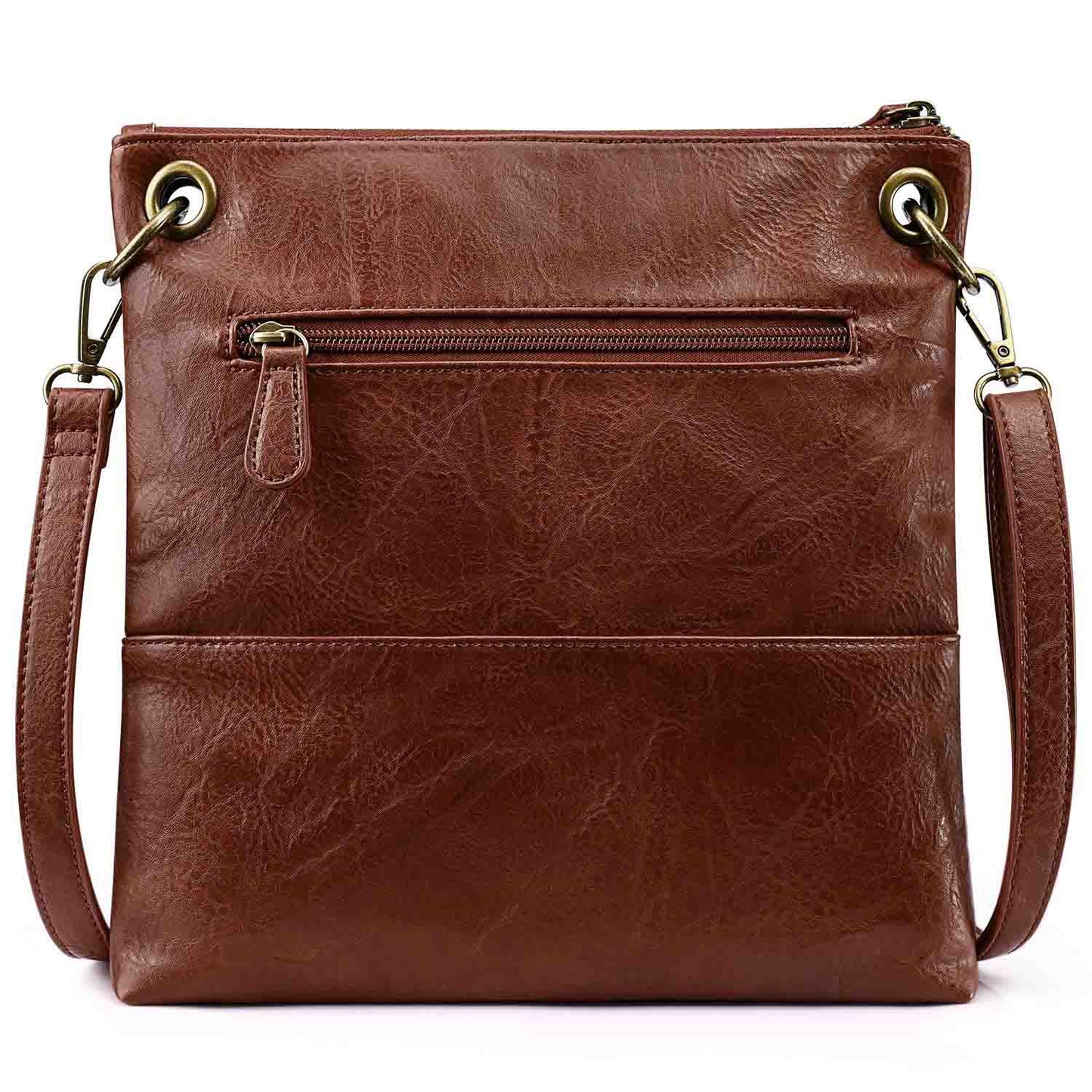 Canvas PU Leather Crossbody Bag