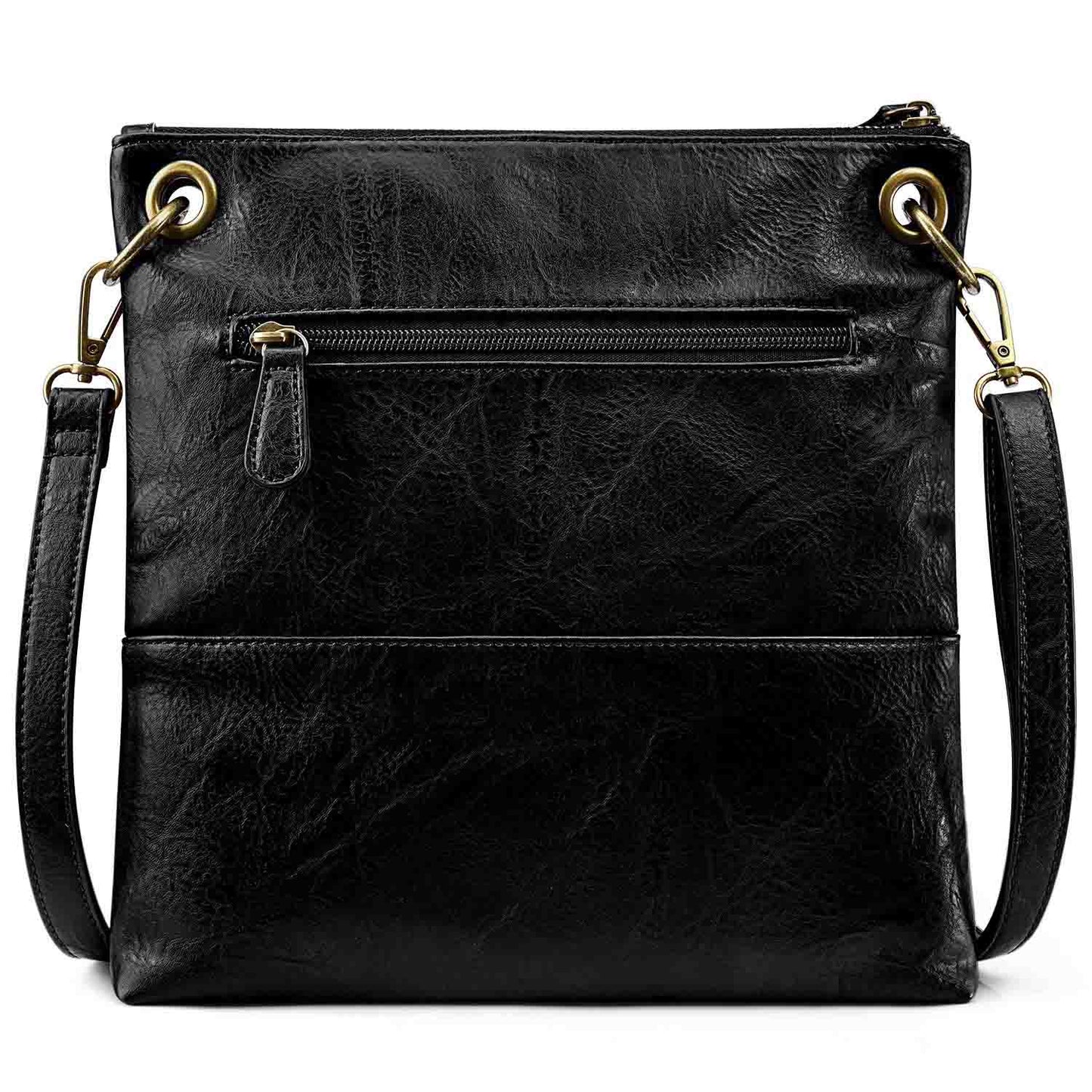 Canvas PU Leather Crossbody Bag