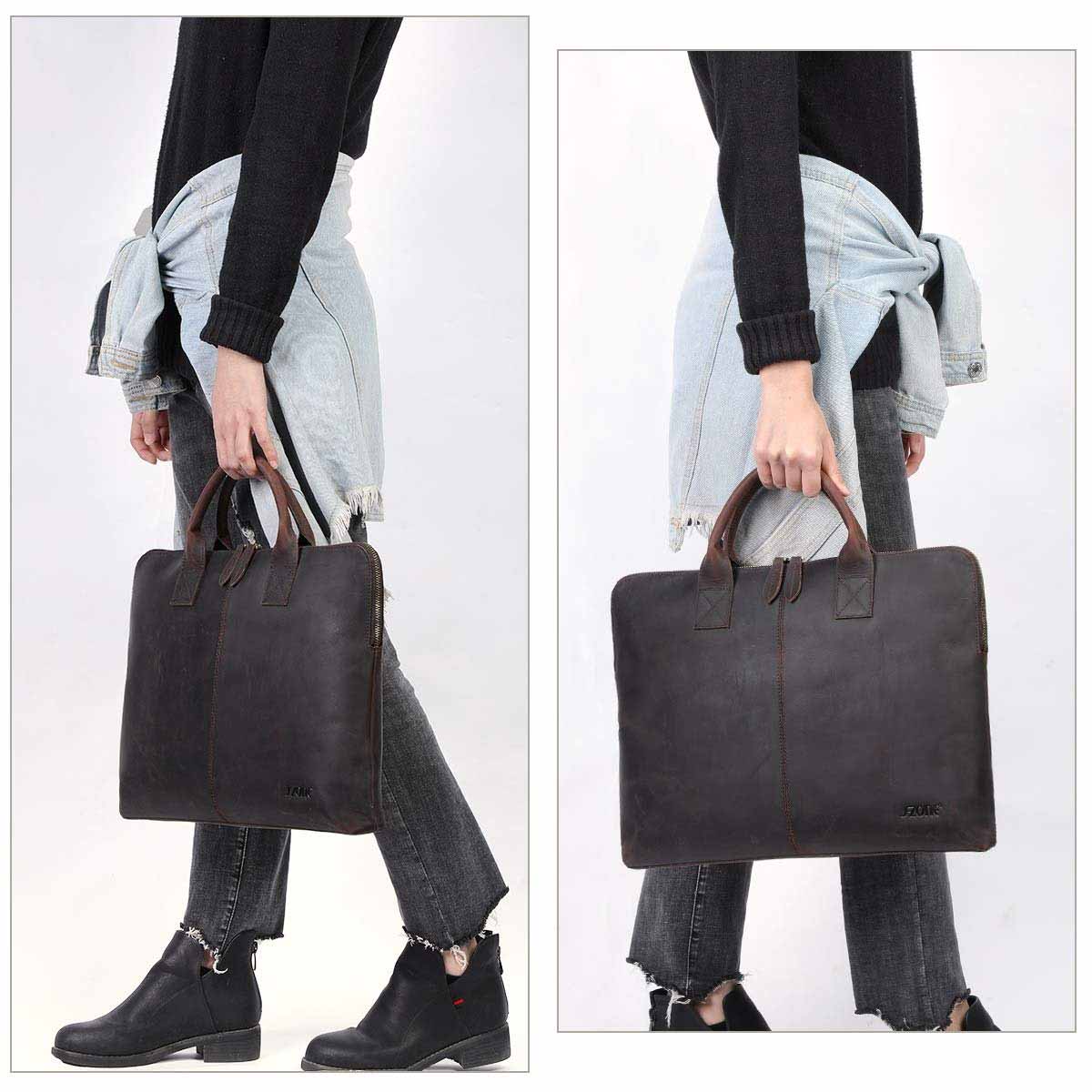 Genuine Leather Laptop Briefcase