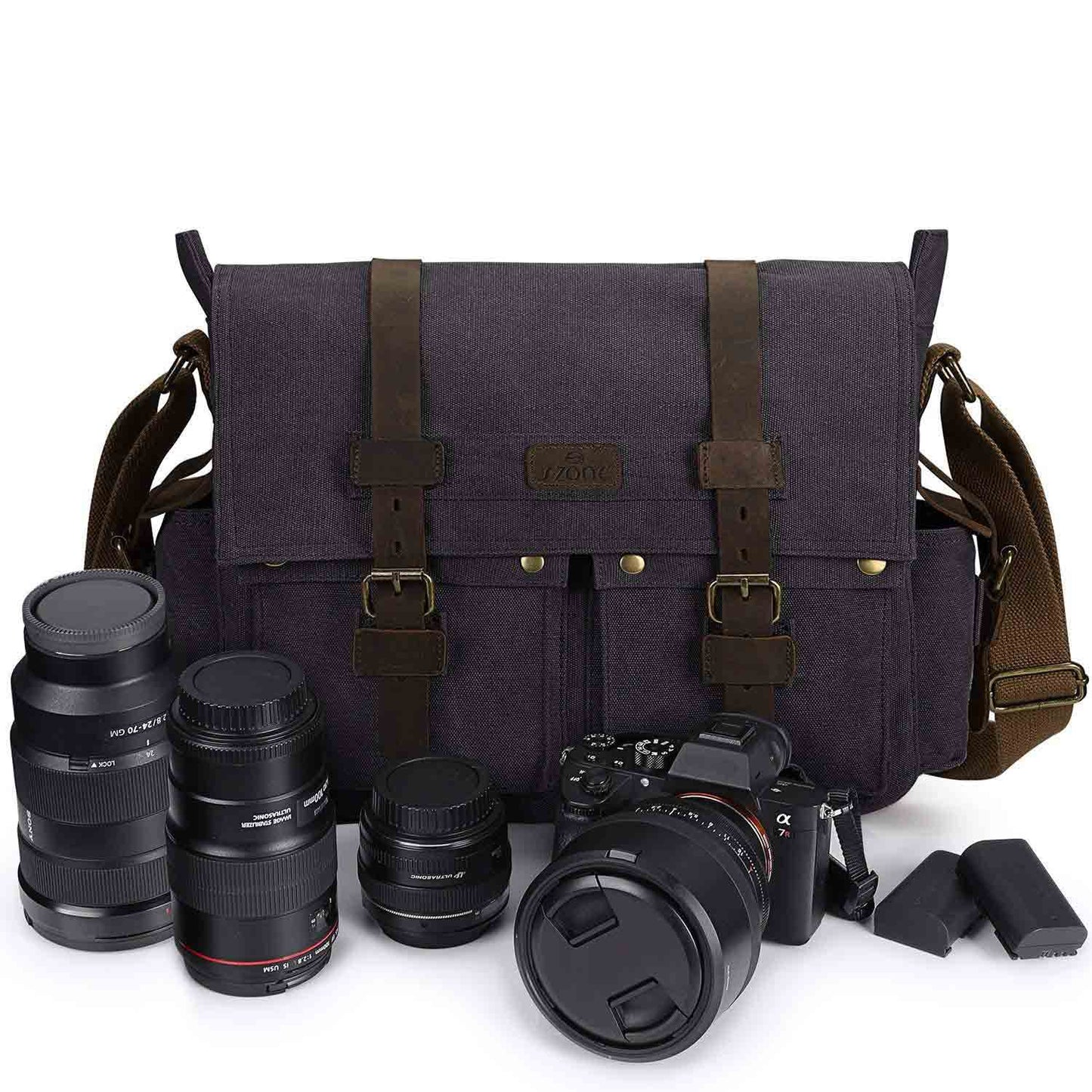 Canvas Camera Messenger Bag