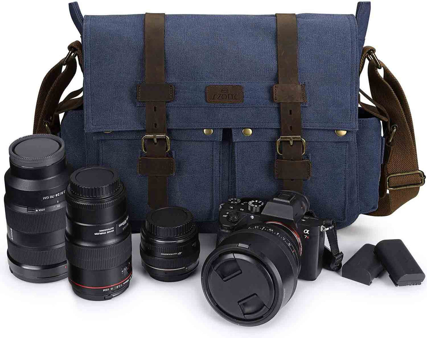 Canvas Camera Messenger Bag