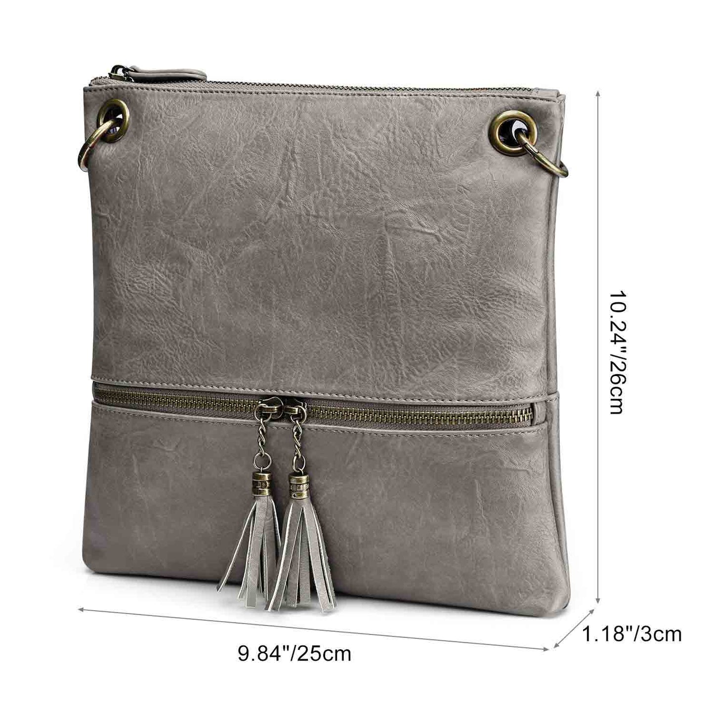 Canvas PU Leather Crossbody Bag