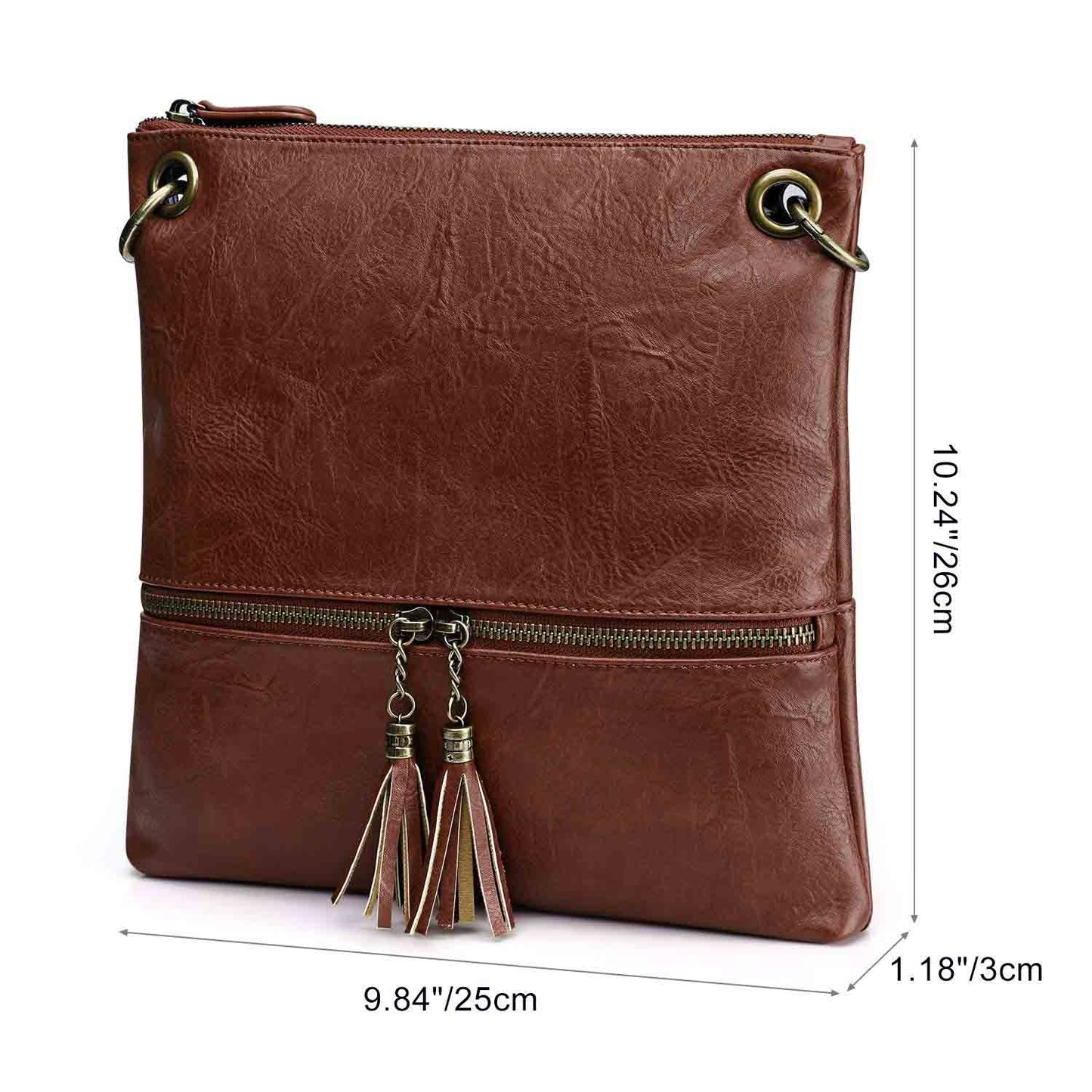 Canvas PU Leather Crossbody Bag