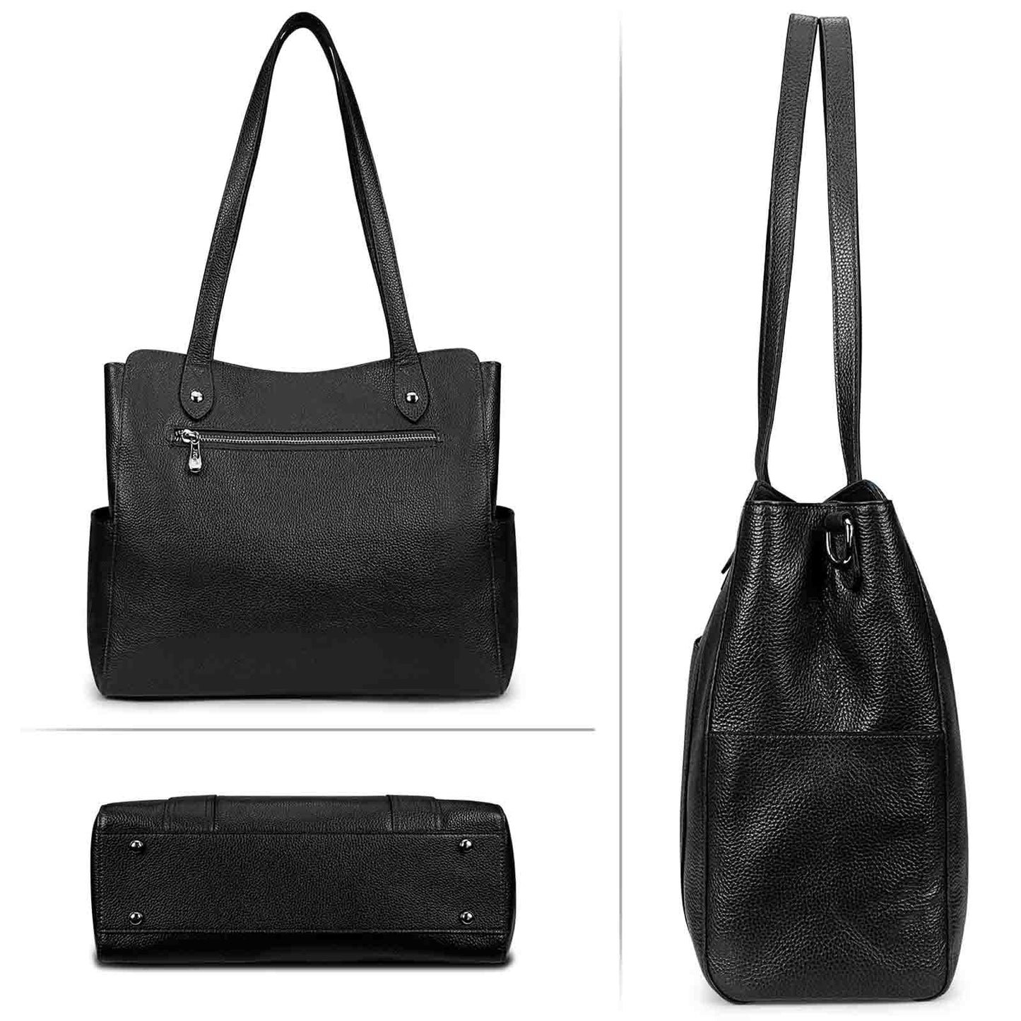 Genuine Leather Work Tote