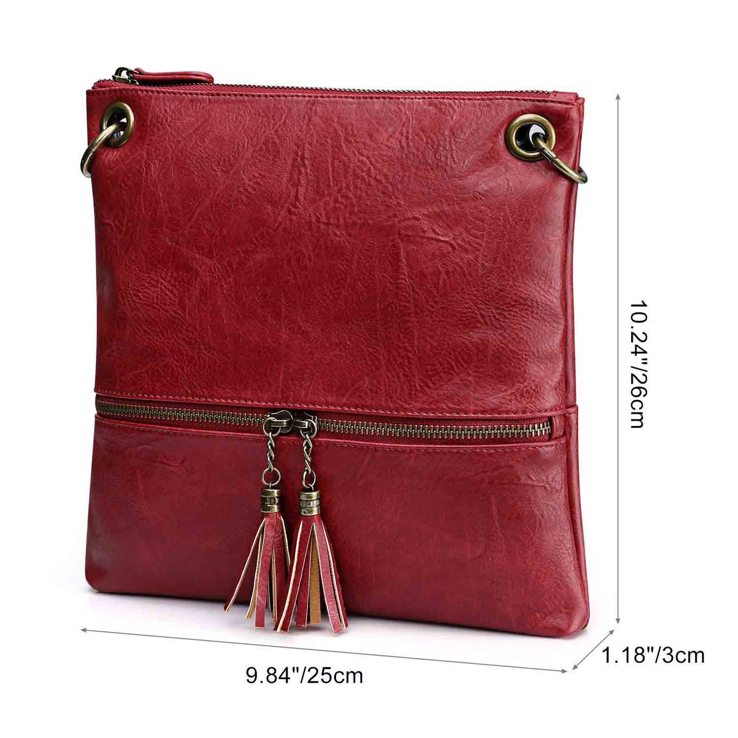 Canvas PU Leather Crossbody Bag