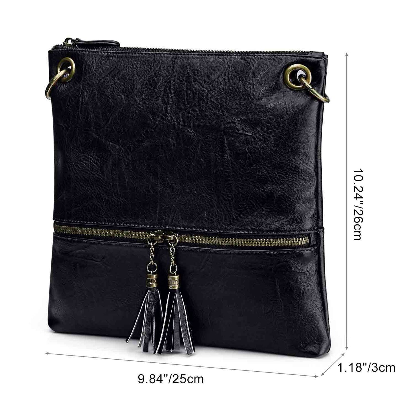 Canvas PU Leather Crossbody Bag