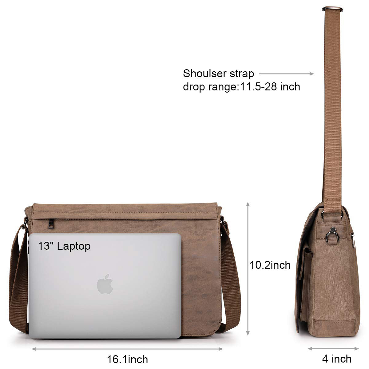 Canvas Laptop Messenger Bag