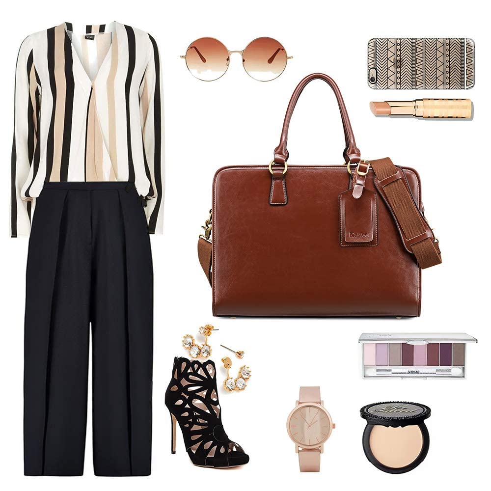 Genuine Leather Briefcase for Women