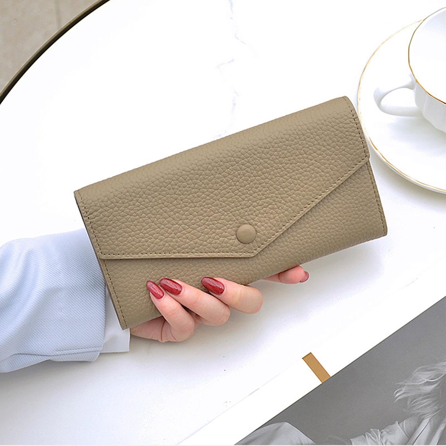 Genuine Leather Envelop Wallet