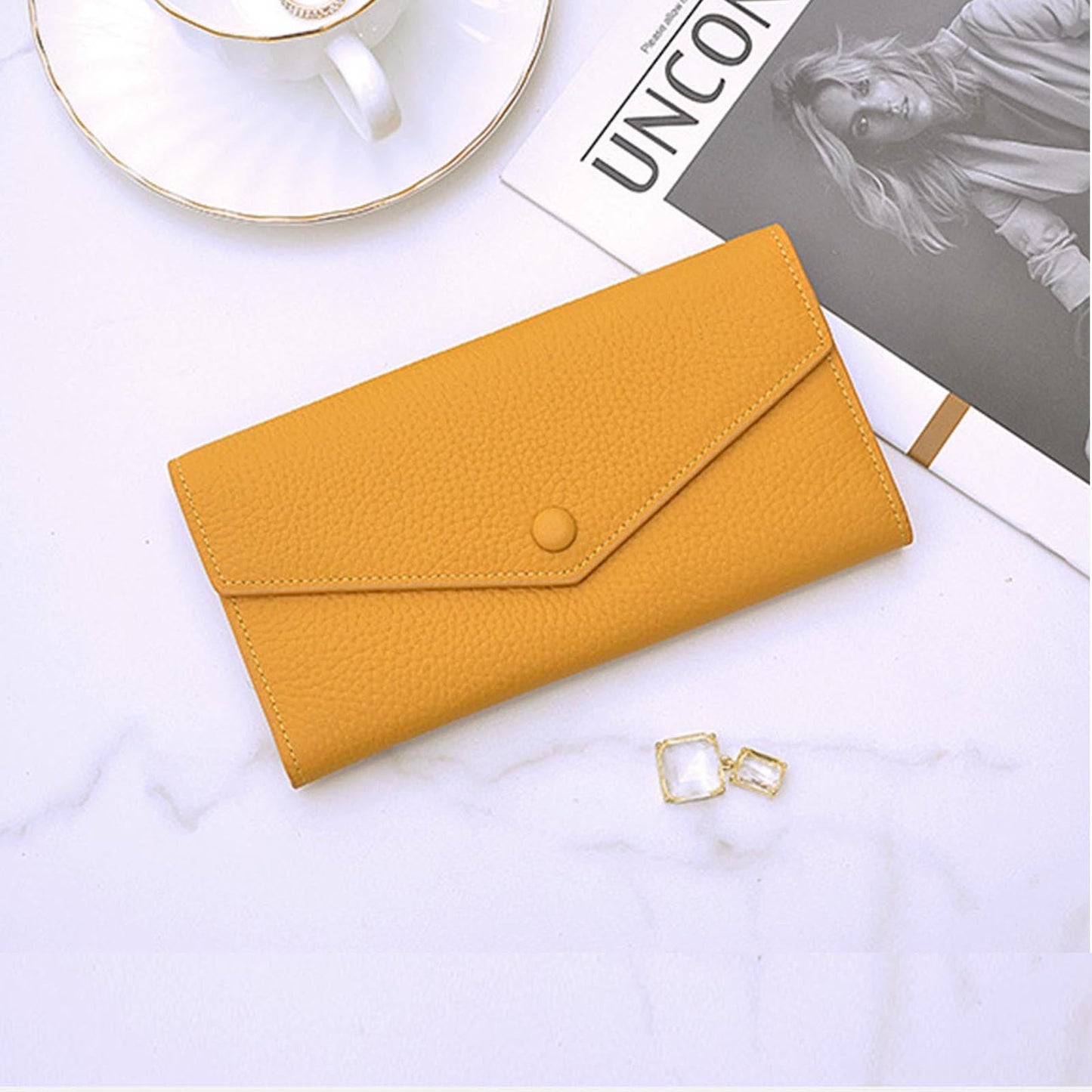 Genuine Leather Envelop Wallet