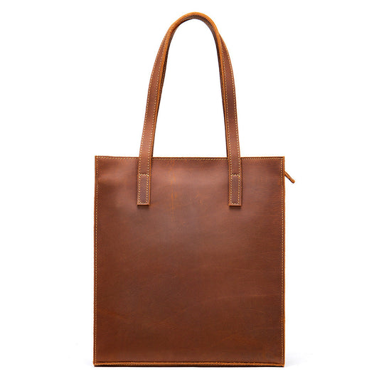 Genuine Leather Work Tote Bag