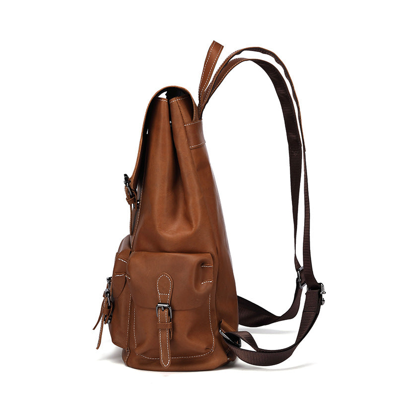 Crazy Horse Genuine Leather Backpack