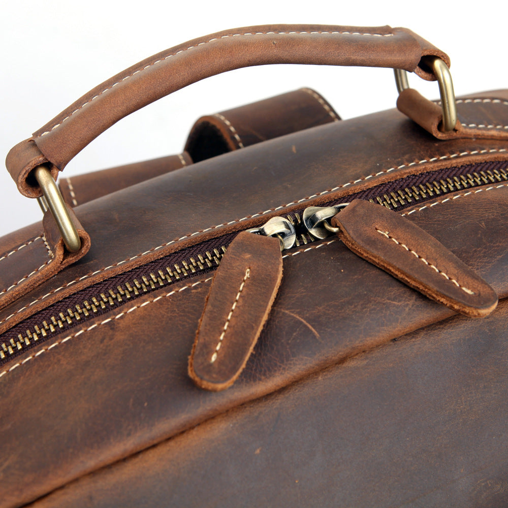 Clyde Full grain Leather Backpack