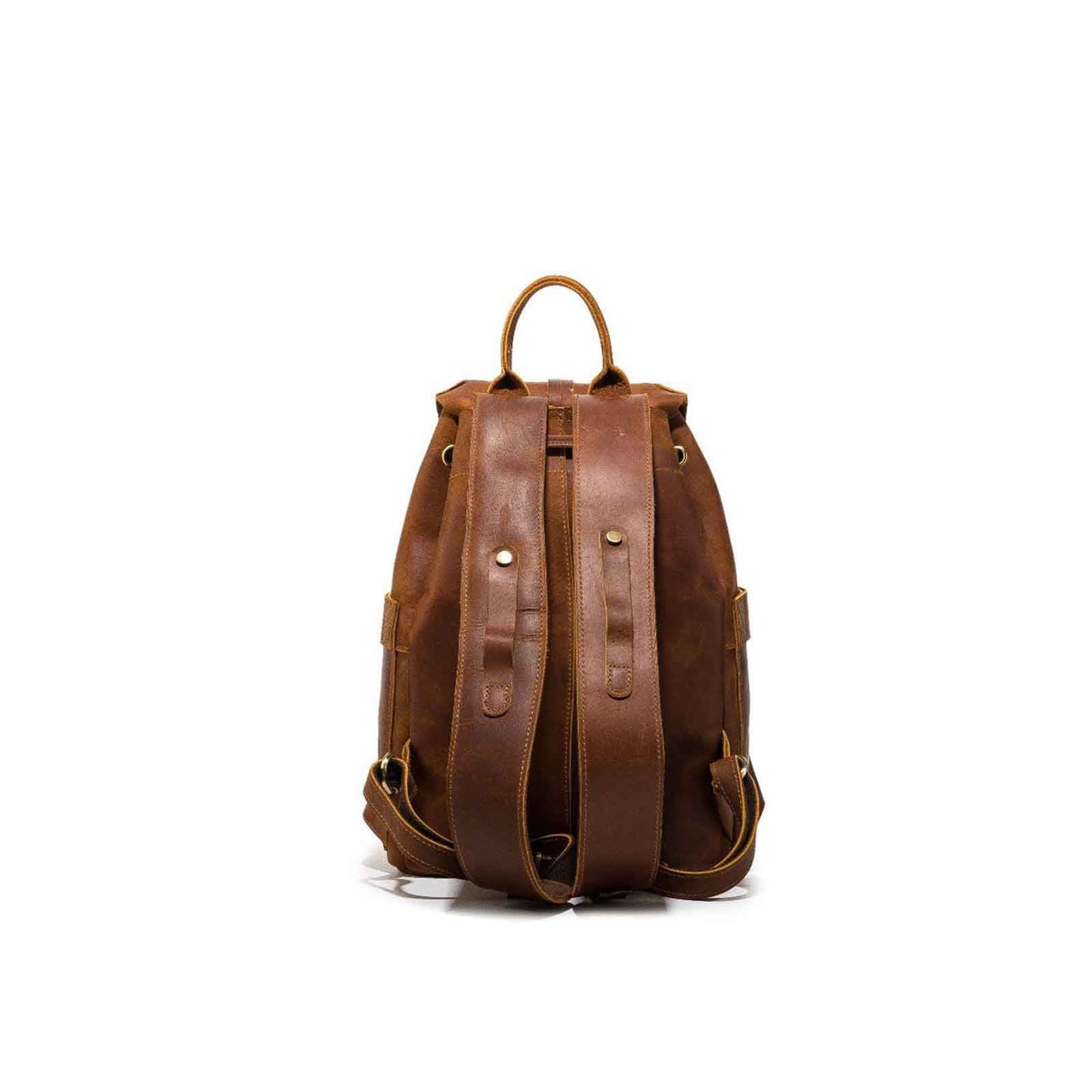 Big Vintage Travel Backpack With Flip