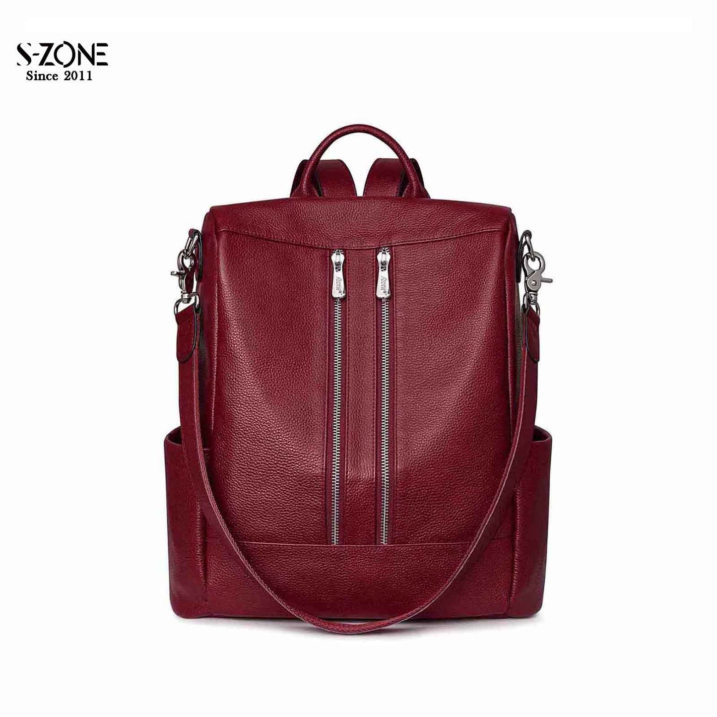 Anti-theft Soft Genuine Leather Backpack