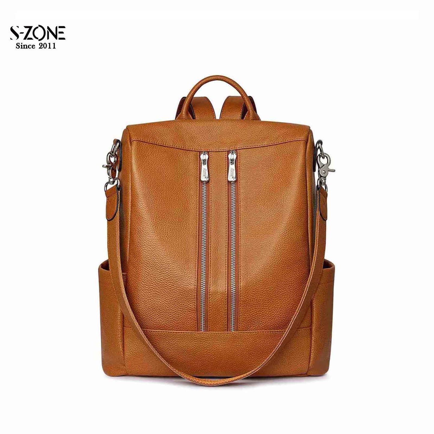 Anti-theft Soft Genuine Leather Backpack