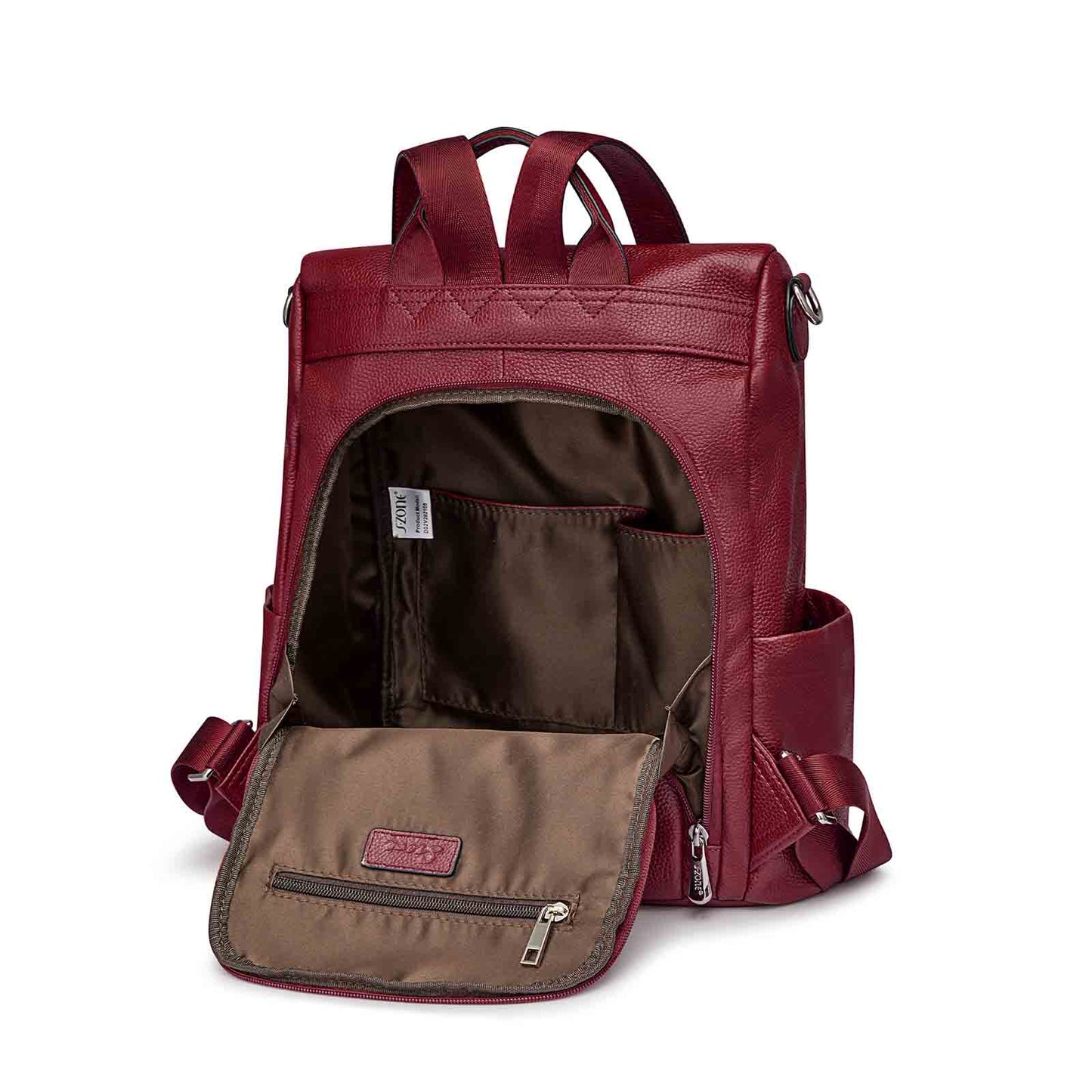 Anti-theft Soft Genuine Leather Backpack