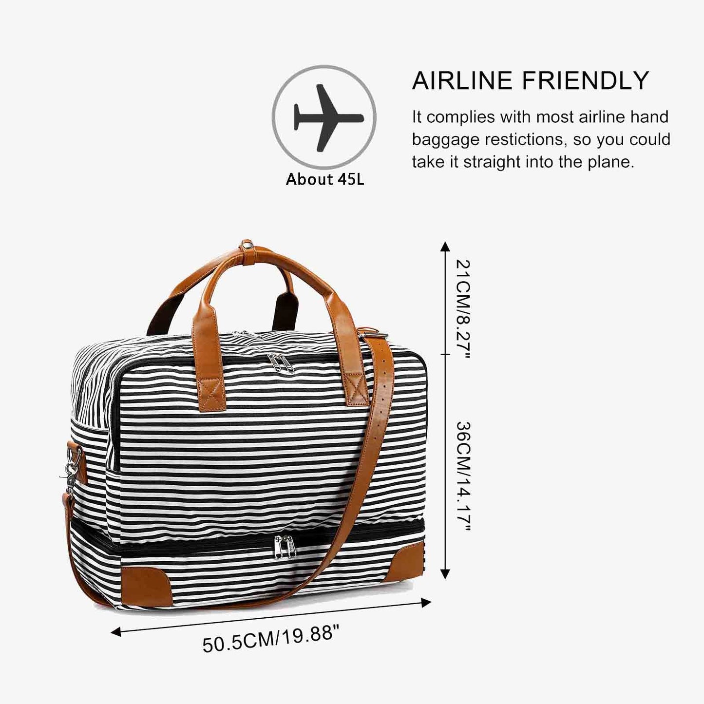 45L Weekender Bag for Women