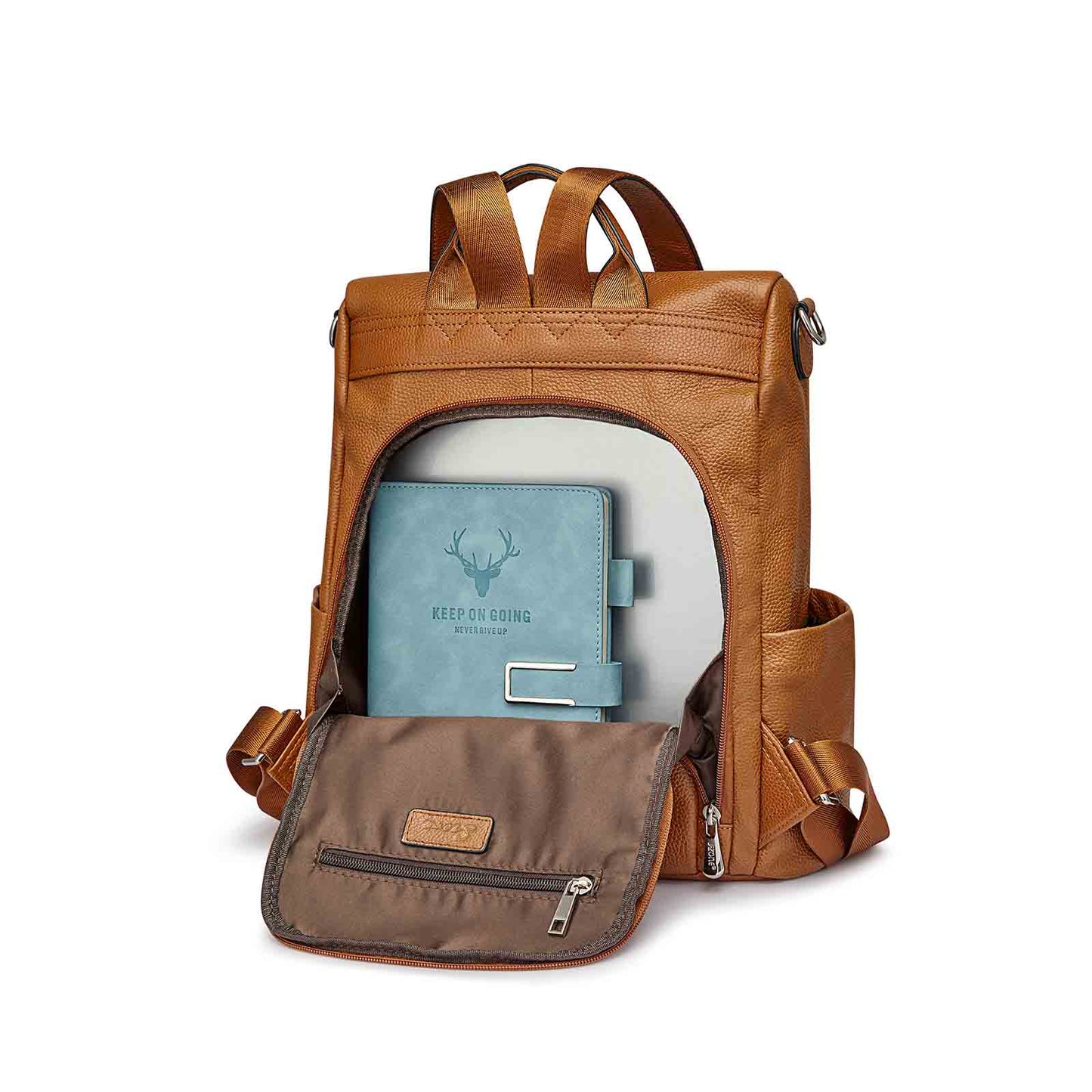 Anti-theft Soft Genuine Leather Backpack