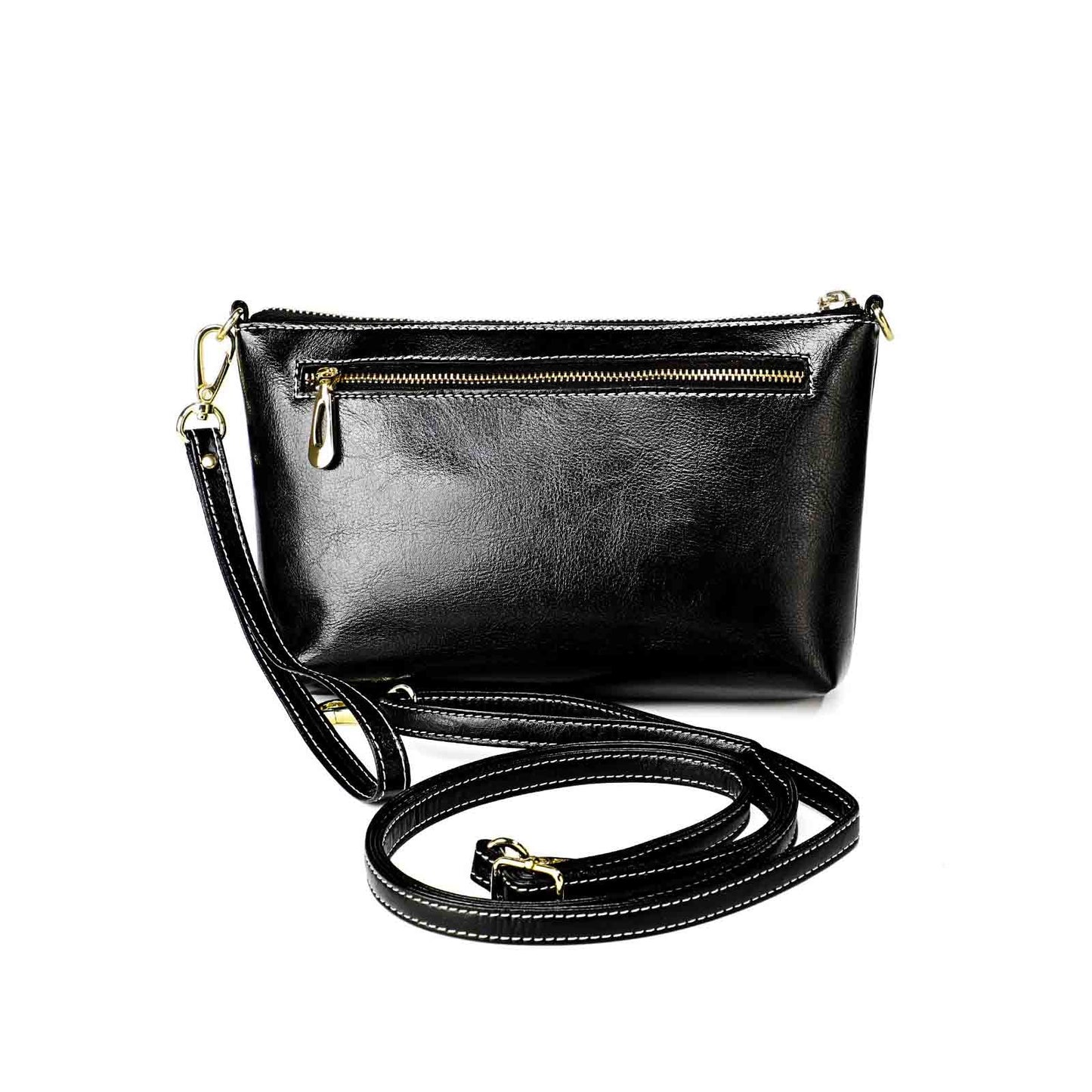 Genuine Leather Women Clutch Handbag