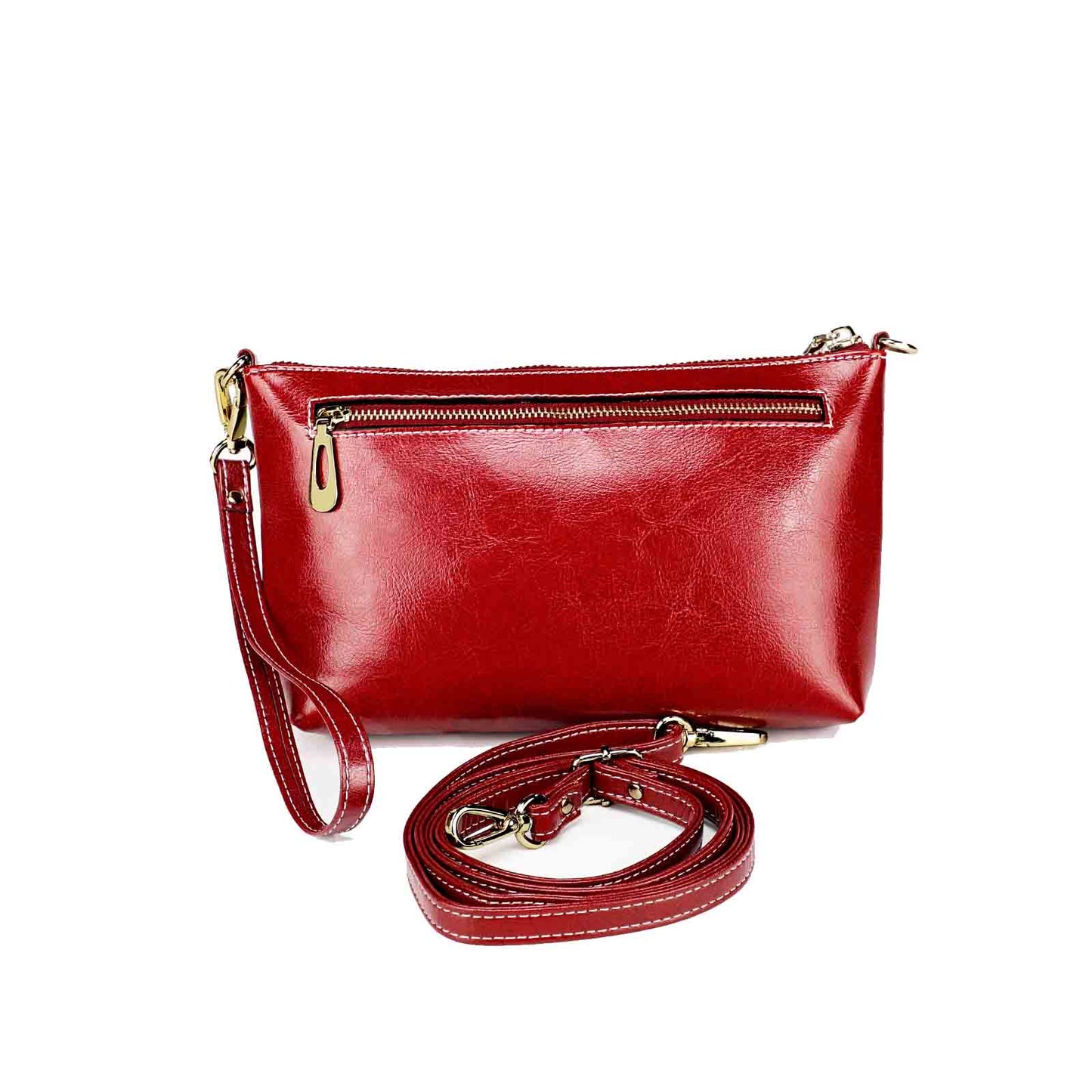 Genuine Leather Women Clutch Handbag