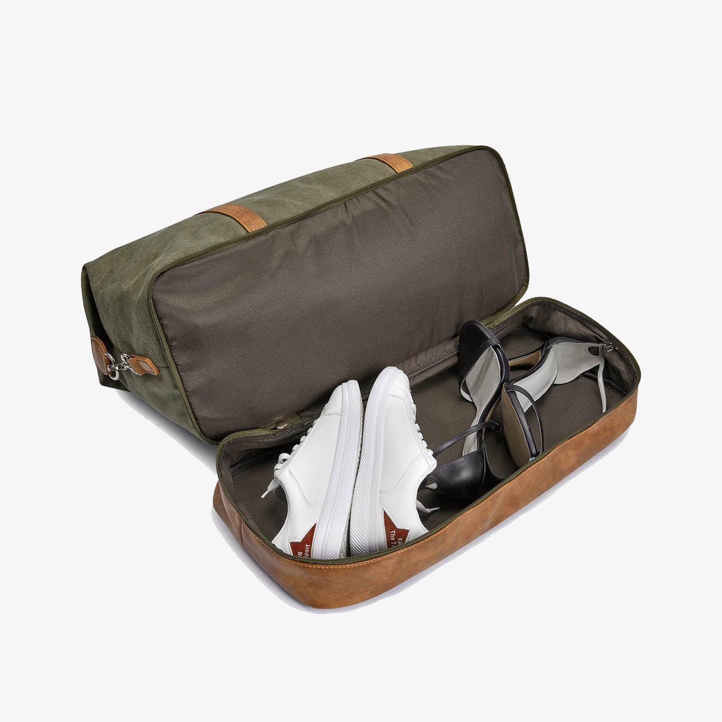 40L Overnight Duffle Bag with Toiletry Bag and Shoe Compartment