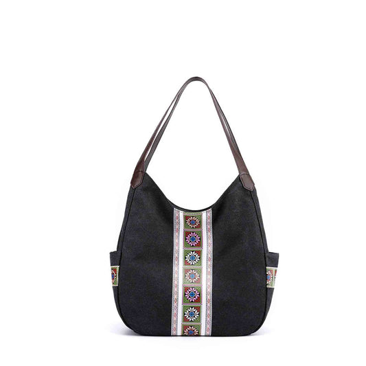 Elle Large Canvas Shoulder Bag