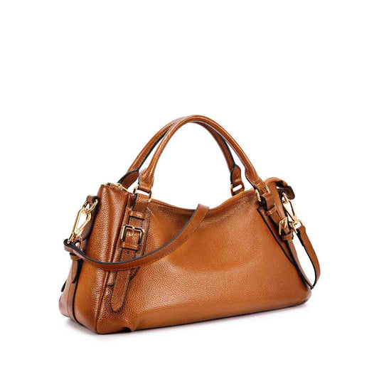 Designer Genuine Leather Medium Handbag