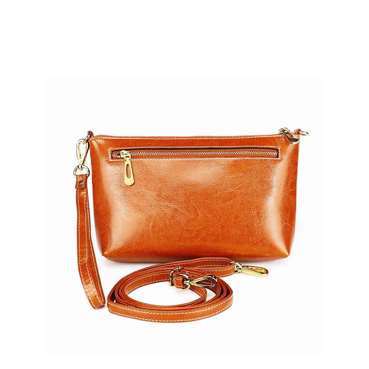 Genuine Leather Women Clutch Handbag