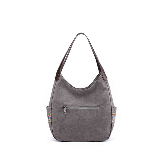 Elle Large Canvas Shoulder Bag