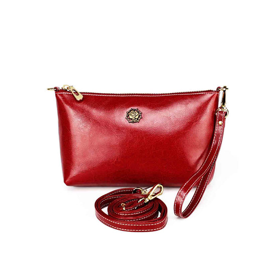 Genuine Leather Women Clutch Handbag