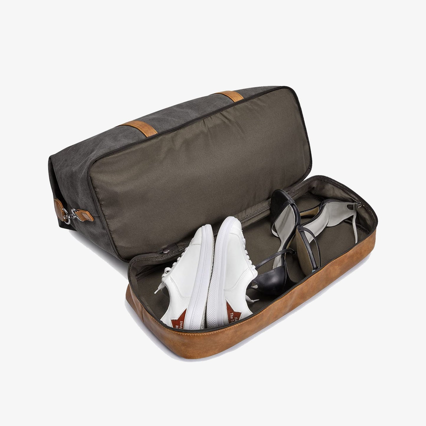 40L Overnight Duffle Bag with Toiletry Bag and Shoe Compartment