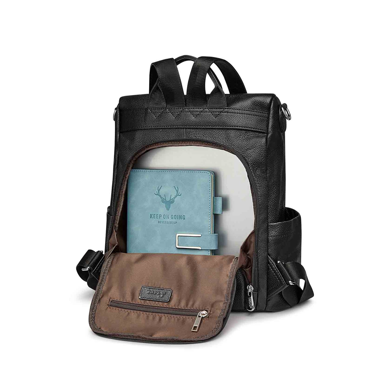 Anti-theft Soft Genuine Leather Backpack