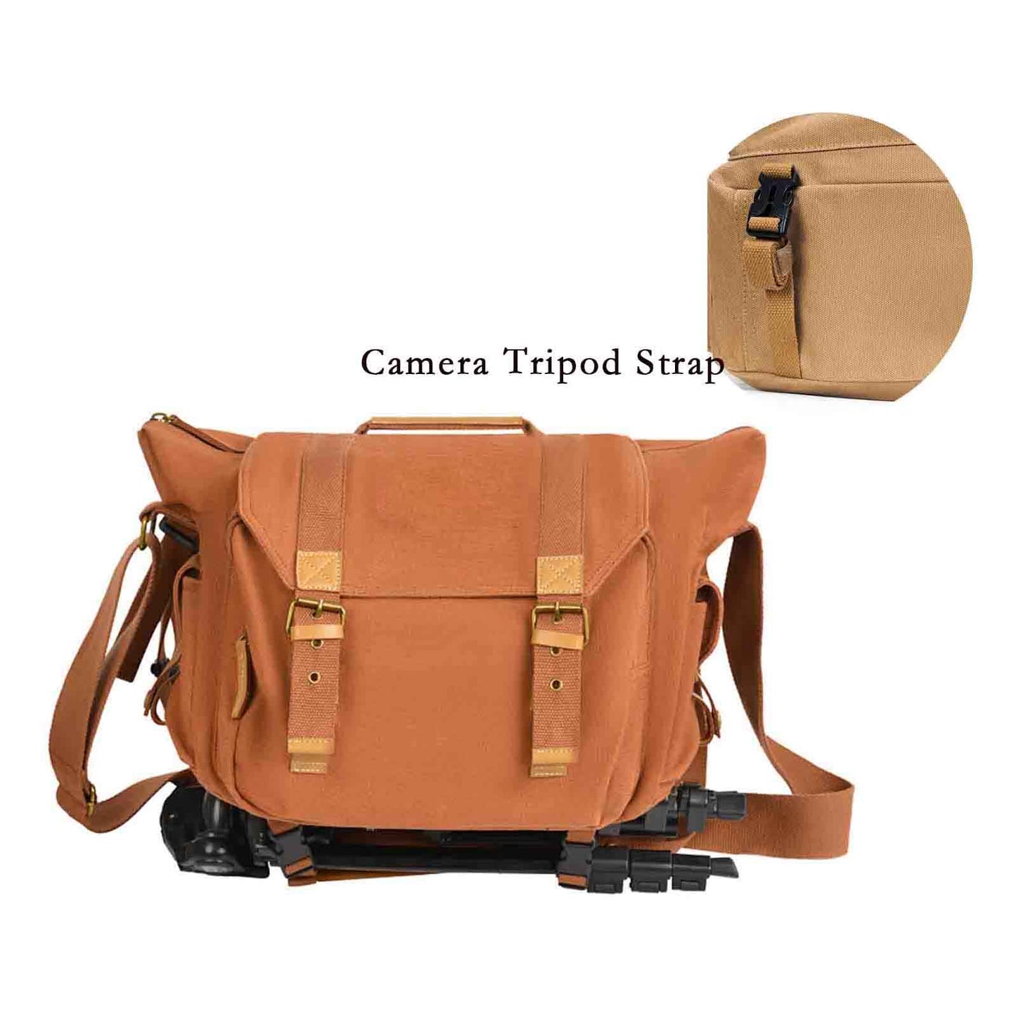 Canvans Camera Bag With Strap For Tripod