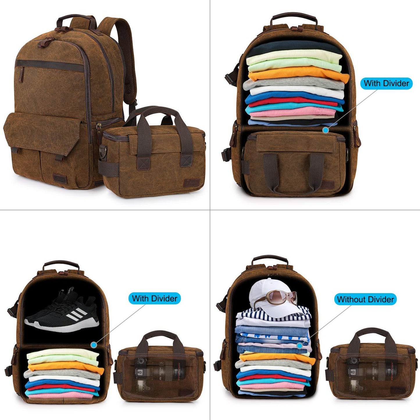 Canvas Camera Backpack