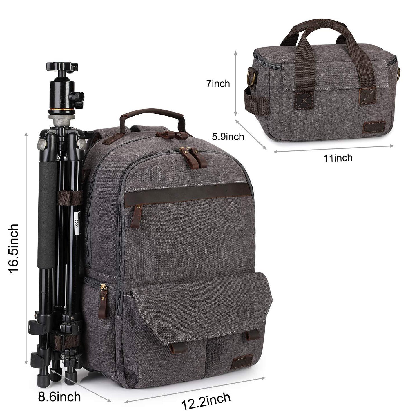 Canvas Camera Backpack