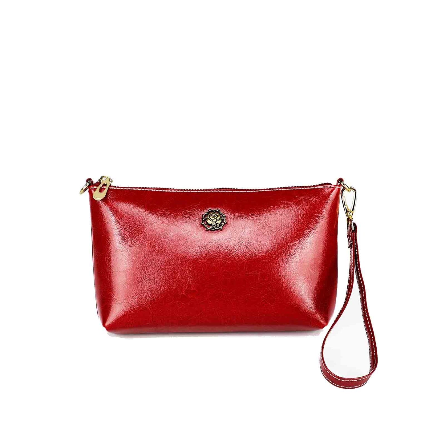 Genuine Leather Women Clutch Handbag