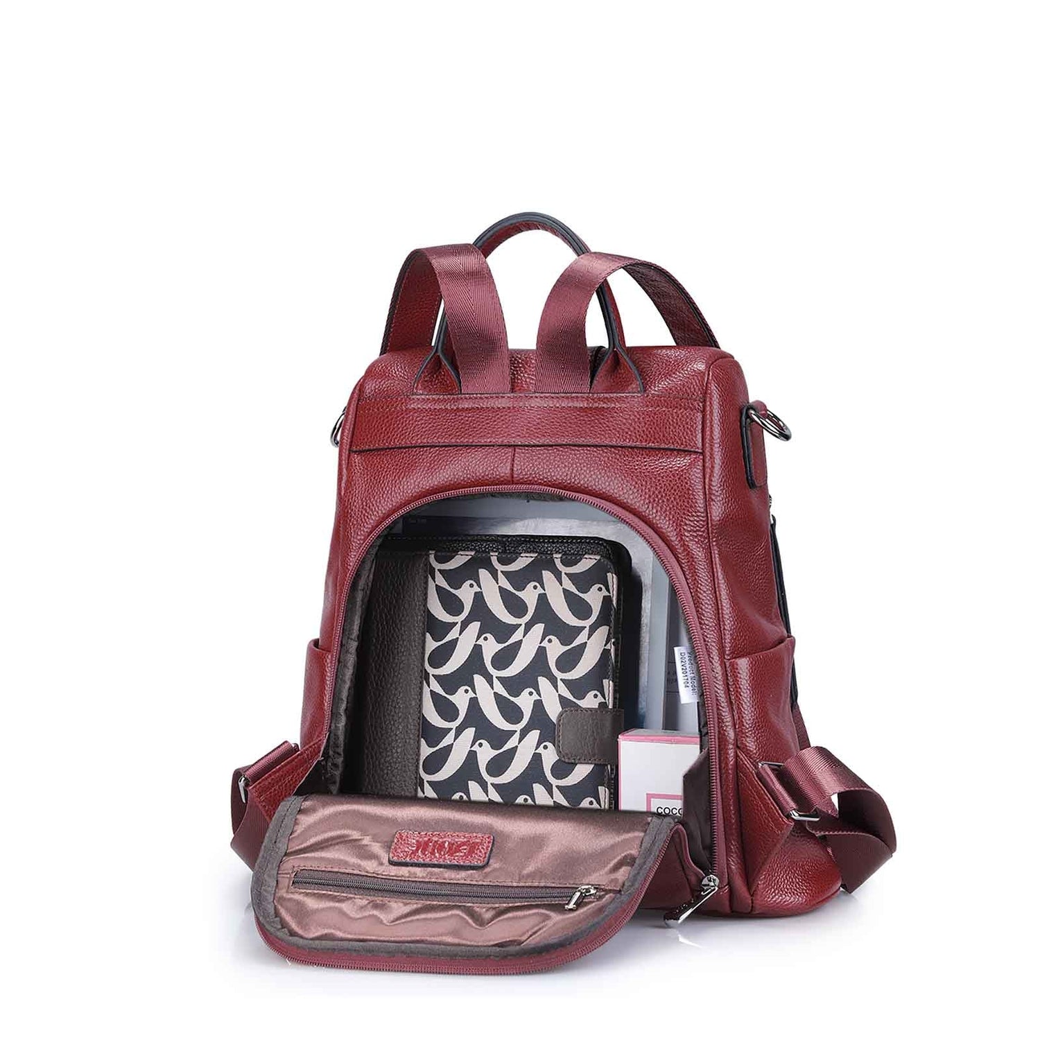 women leather backpack