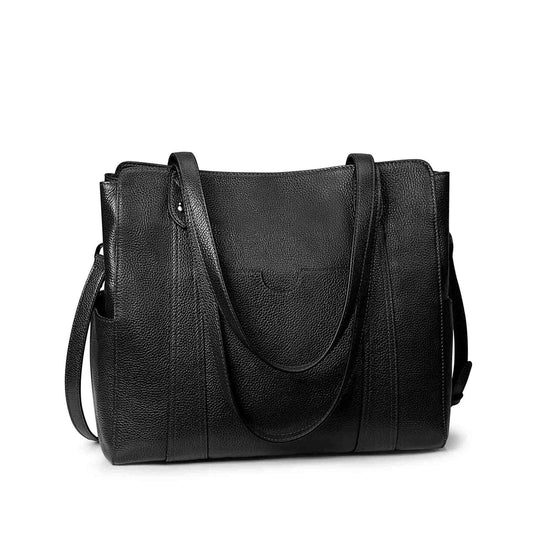 Genuine Leather Work Tote