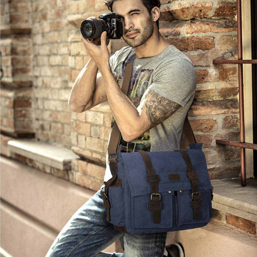 Canvas Camera Messenger Bag