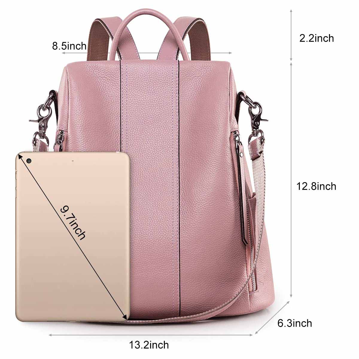 women leather backpack