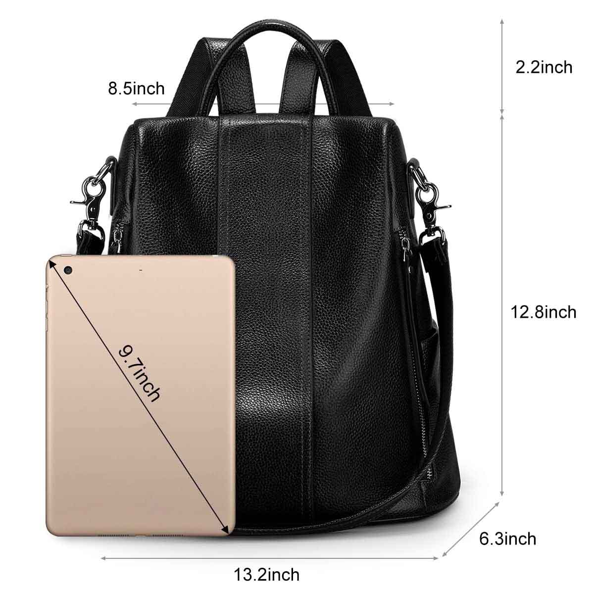 women leather backpack