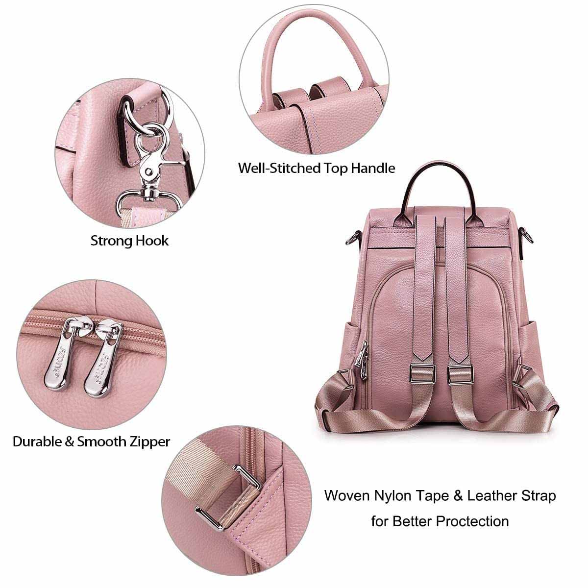 women leather backpack