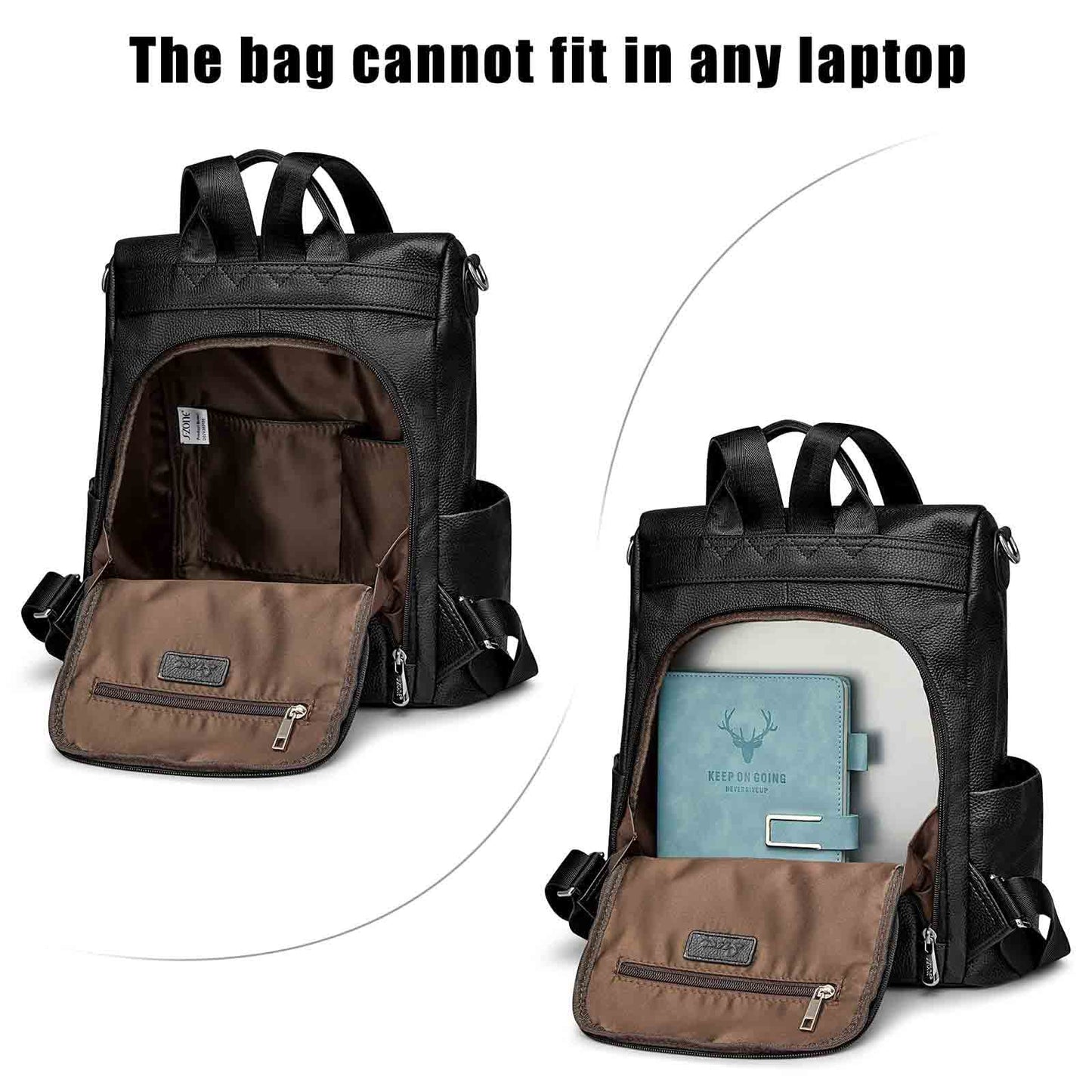 Anti-theft Soft Genuine Leather Backpack